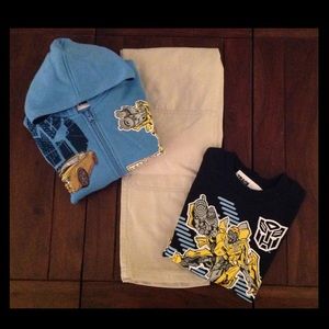 Boys 3 Piece Transformers Set